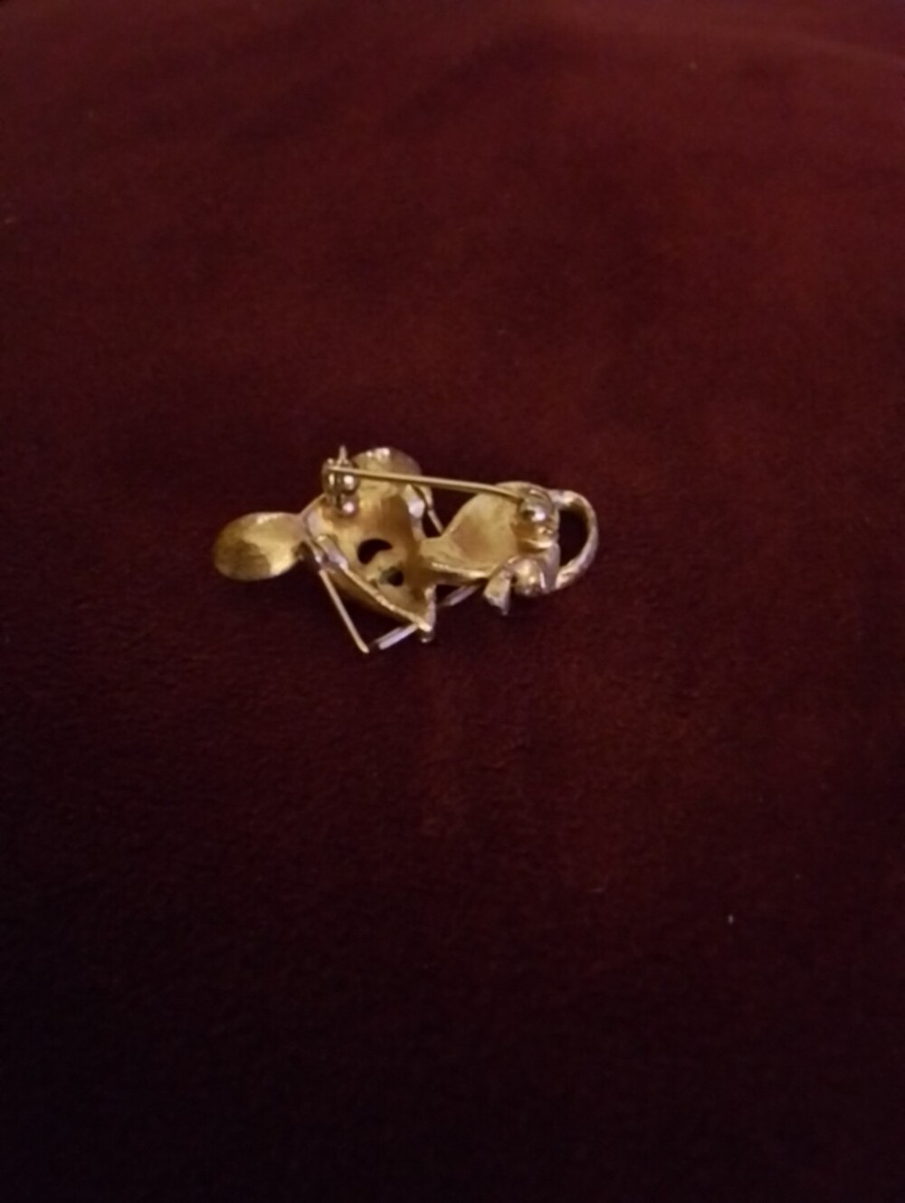 Vintage Gold-toned Mouse Brooch - Picture 3 of 5